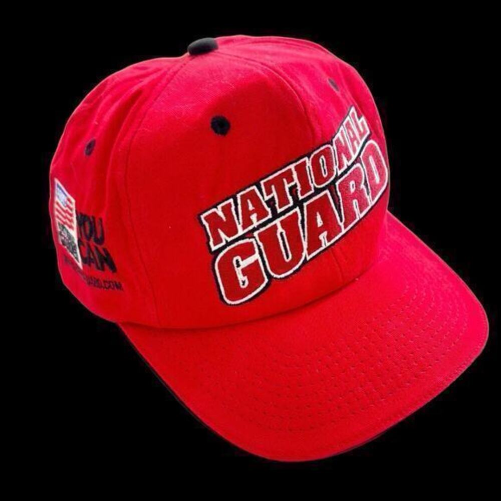 NASCAR Army National Guard #54 Hat Cap Adjustable Red White Blue Legend EC